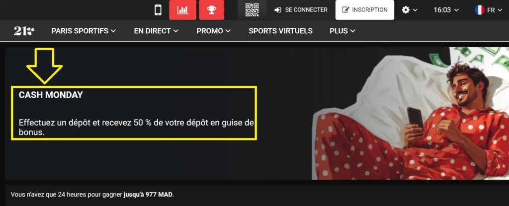 PariPulse bonus sur dépôt