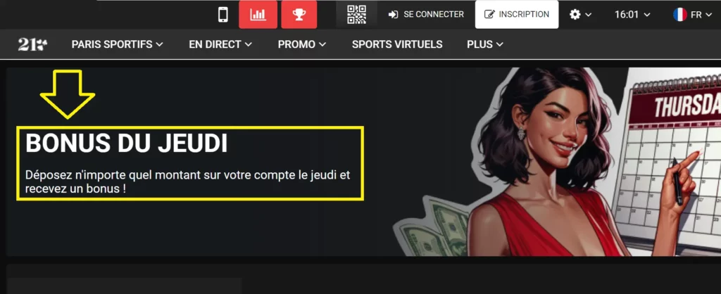 Activation d’un bonus sur PariPulse