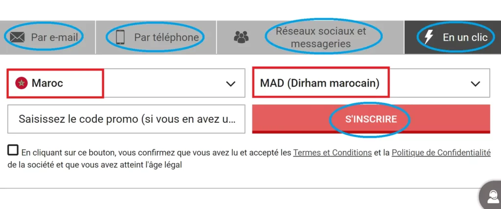 Processus de la PariPulse inscription