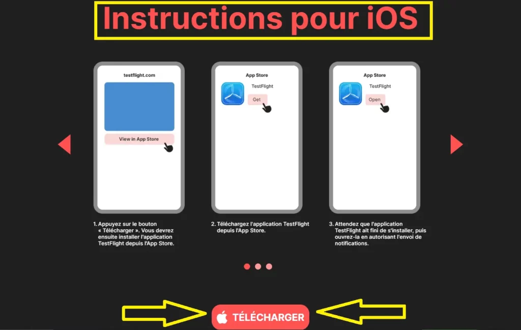 Ajout d’un raccourci sur PariPulse iOS
